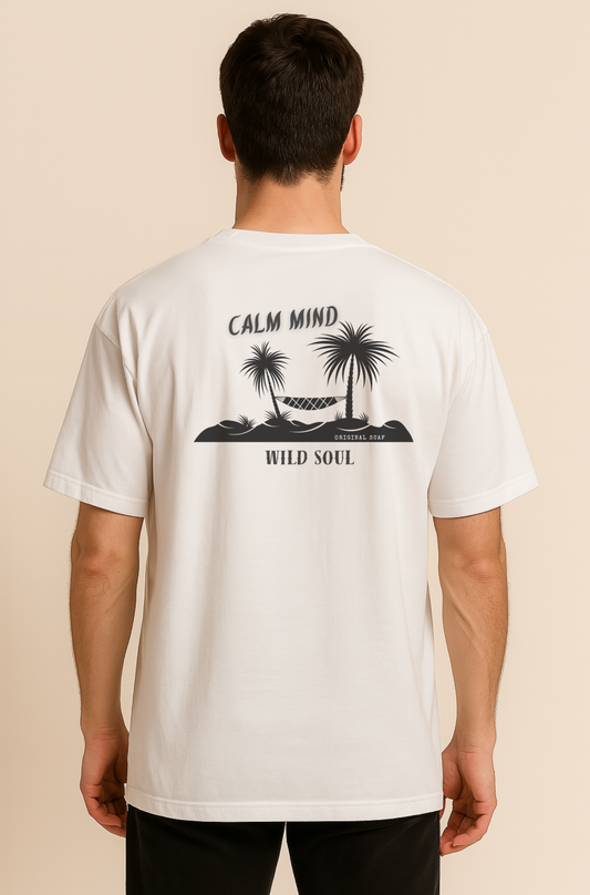 T-SHIRT CALM MIND - Cotton Heavy Tee - Oversize